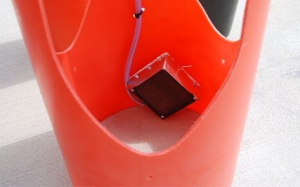 The spout is bright orange to increase visibility at night